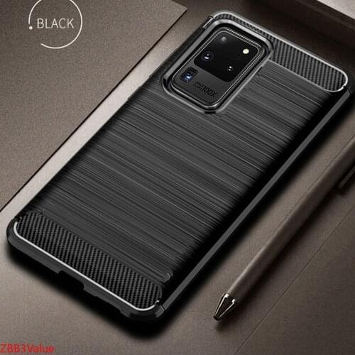 For Samsung Galaxy S20 Ultra S 20+ Plus Case Carbon Fiber Cover Shockproof Phone Case For Samsung Note20 Note 20 Ultra 5G Cover