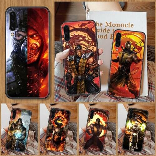 Mortal Kombat game Phone Case For Samsung Galaxy A 10 12 20E 21S 30 32 40 50 51 52 70 71 72 5 6 7 2016 2018 black fashion