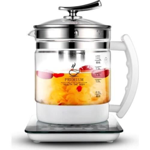 Electric kettle Fully automatic and thickened glass multi-function electric heating flower teapot
