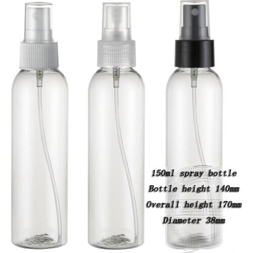 Capacity 150ml 200pcs/lot Transparent spray plastic bottles, Cosmetic bottle