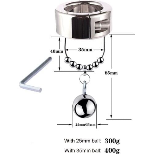 Hot Selling Cock Rings Bdsm Penis Scrotum Sex Toys For Men Chastity Metal Heavy Pendent Ring Stimulate Urethral Cock Stretcher
