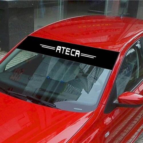 For Seat Ateca Car Front Rear Windshield Prevent Sunlight Reflection Stickers Decoration Decals Styling Parts Accessories