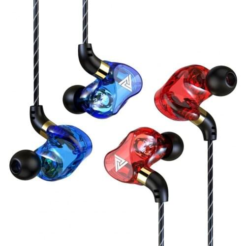 QKZ SK7 Earbud High Fidelity Metal Mega Bass Dynamic MIC In-ear Wired Earphone for Outdoor Newest 3D Stereo Headset