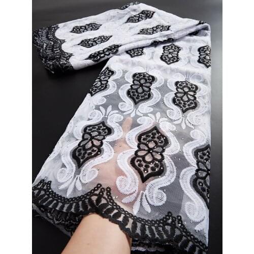 Nigerian Milk Silk Lace African Tulle Mesh Lace Fabric France Lace For Party Wedding Dress Embroidery Mesh Lace Fabric