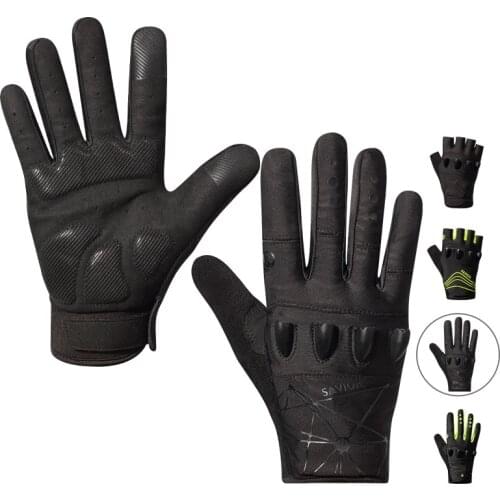 SAVIOR Full Finger LED Flashlight Fishing Gloves Waterproof Luminous Breathable Outdoor Cycling Racing MTB Hunting Gloves 2021