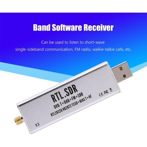 RTL-SDR Blog RTL SDR V3 R820T2 RTL2832U 1PPM TCXO SMA RTLSDR Software Defined Radio With Multipurpose Antenna
