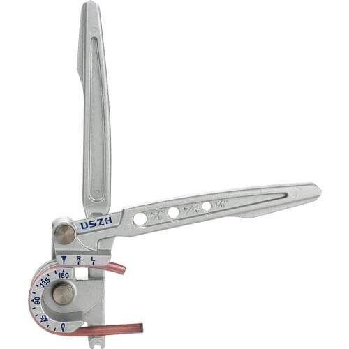 3 In 1 180 Degree Manual Tubing Bender 1/4" 5/16" 3/8" Pipe Tube Bender Water Gas Pipe Plumbing Bending Tool For Copper Brass