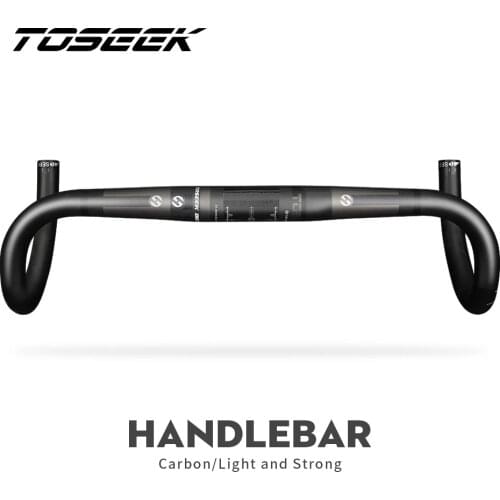 Glossy UD Carbon Fiber Drop Handlebar Compact Round Rotundo Road 31.8mm Width 400 /420 /440mm