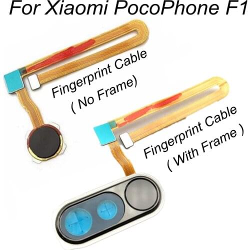 For Xiaomi PocoPhone F1 Repair Fingerprint Scanner Home Button Fingerprint Menu Return Key Recognition Sensor Flex Cable