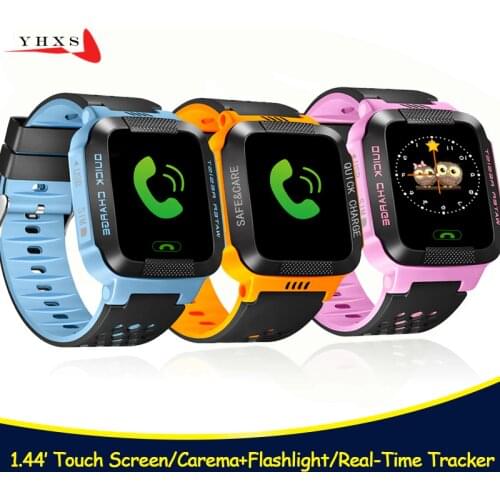 1.44' Touch Screen Smart Safe Accurate Tracker Location SOS Call Remote Monitor Flashlight Watch Wristwatch for Kids Son Pk Q90
