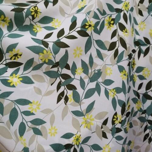 Dress Fabric Soft Stretchy Flower Position Printed Chiffon sewing fabric Scarf Cosplay Dress Skirt Clothing Material
