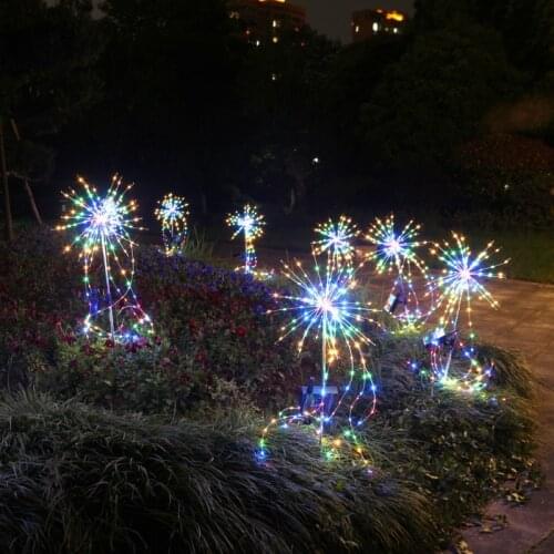 Outdoor Waterproof 3.5m LED Firework Light Remote Control String Light Timbo Christmas Fairy Garland Garden Room Decoration