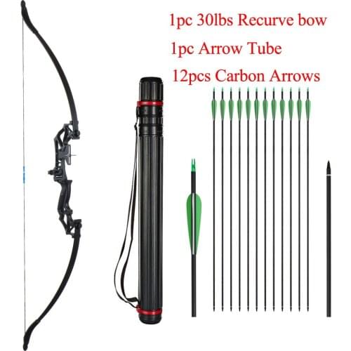 Outdoor Archery Recurve Bow 30-40 Pounds Detachable Hunting Adult Bow Metal Riser Right Hand Archery Bow With Arrow Stand