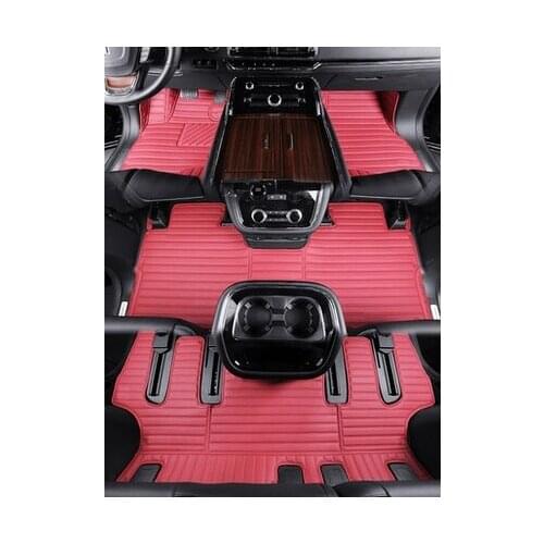 High quality! Custom special car floor mats for Hyundai Santa fe 7 seats 2018-2006 waterproof durable carpets for Santafe 2015