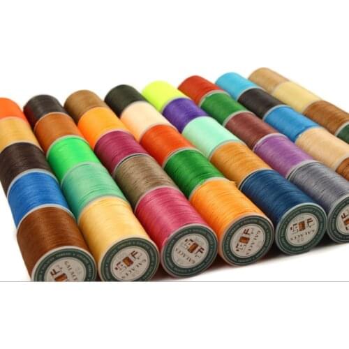 0.8mm Flat Wax Thread Small Roll Handmade Polyester Thread High-strength Thread 16 Strands Horse Wax Thread Flat Wax Thread