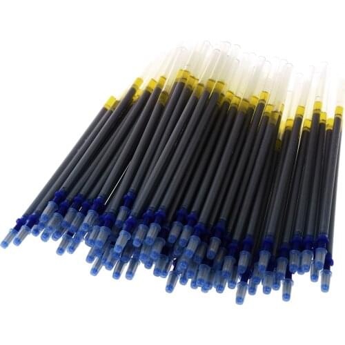 100Pcs Silver Making Pencils Pen Marking on Fabric Leather Shoes Pen DIY Sewing For Cloth Ironing Heat Fades Disappearing Refill