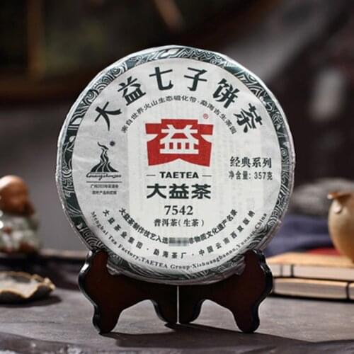 2010 TAETEA 7542 Shen Pu 'Er Chinese Tea Dayi Raw Pu 'Er Chinese 357g
