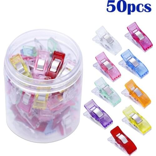 50PCS New Multifunction Garment Clips Kit Craft Quilting Sewing Knitting Crochet Stitch Tools Folder Accessories
