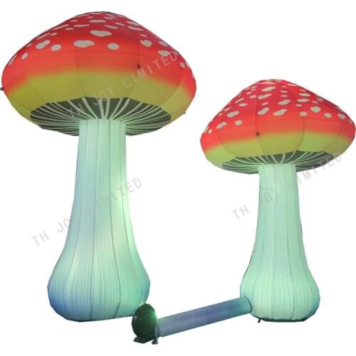 Free Shipping, 3m 10ft LED Inflatable Mushroom Balloon Light Inflatable Stage Balloon Decoration Inflatable Advertising Balloon