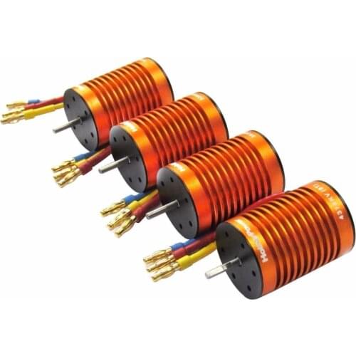 Hobbypower 4 Poles 3650 9T 4370KV 10T 3930KV 12T 3300KV 13T 3000KV Brushless Motor 540 for 1/10 1/12 RC Racing Drift Cars