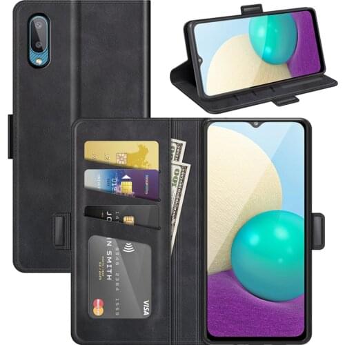 Case For Samsung A02 Leather Wallet Flip Cover Vintage Magnet Phone Case For Galaxy A02 Coque