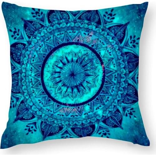 Cheap Factory Price polyester cotton pillow case boho Bohemian Mandala silk pillowcase set throw pillow cover Cushion home decor