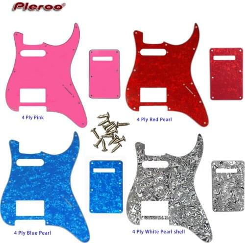 Guitar Parts - For USA/Mexico Fd Strat 72' 11 Screw Hole Standard PAF Humbcker Hs Guitar pickguard & Back Plate Scratch Plate