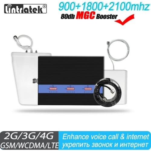 MGC LTE mobile network Cellular signal booster 4g GSM triband cellphone 1800mhz 2100mhz 900mhz 2G 3G Big Power signal booster 30