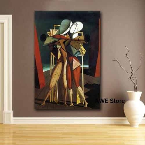 Famous Giorgio de chirico LOVELY ABSTRACT Painting For Living Room Home Decoration Oil Painting On Canvas Wall Painting