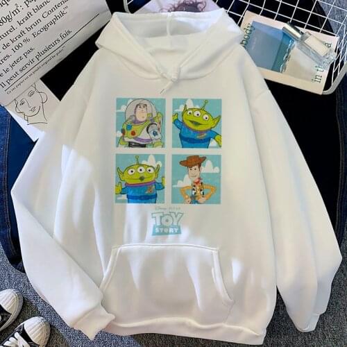Kawaii Toy Story Funny Cartoon Unisex Anime Hoodies Women Cute Disney Monsters Inc Sweatshirt Graphic Korean Style Hoody Female