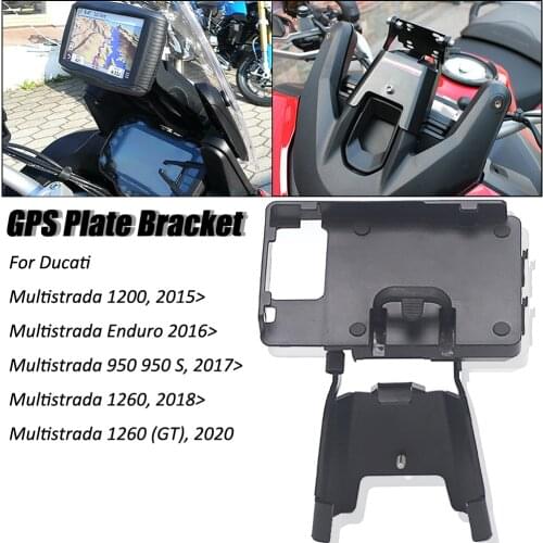 New For Ducati Multistrada 950 S from 2017 1260 from2018 Enduro from 2016 Motorcycle Mobile Phone Stand Holder GPS Plate Bracket