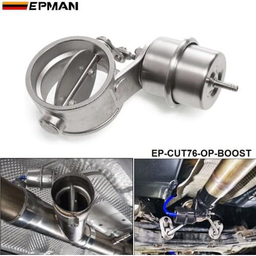NEW Boost Activated Exhaust Cutout / Dump 76MM OPEN Style Pressure: about 1 BAR For BMW f20 1 series EP-CUT76-OP-BOOST