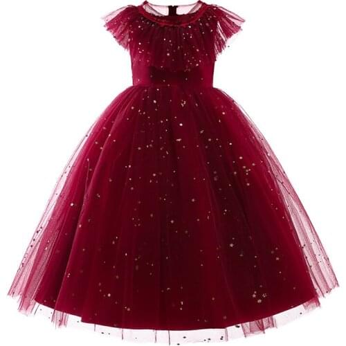 Girls Direct Selling Knee-length Dresses 2019New Summer Flower Long Tail Party 3 Years Vestidos For Wedding&birthday