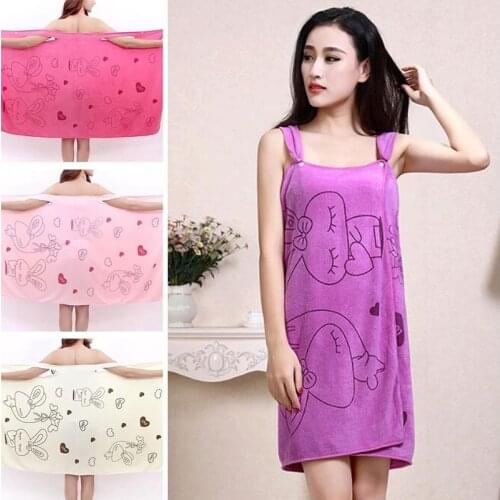 Wearable Fast Drying Magic Bath Towel Cleaning