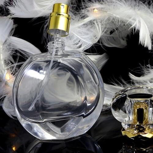 50ml 1.7OZ Empty Clear Glass Cosmetics Perfume Bottle Container