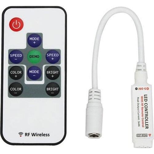 RF Remote Light Strip Controller DC5V-24V 10Key Mini Dimmer Switch for 5050 3528 5630 RGB LED Strip Light LED Lamp Accessories