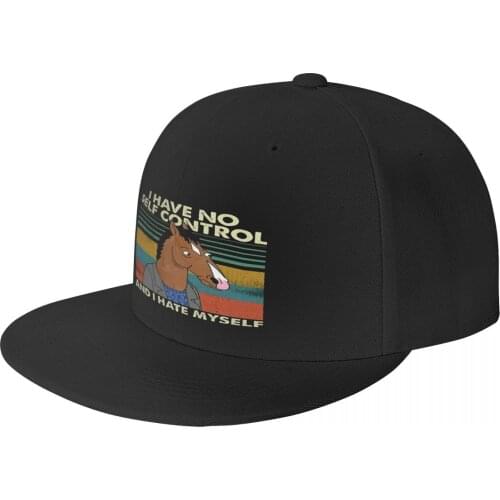 Rare Horseman Bojack I Don'T Self Control And I Hate Baseball Cap Panama Hat Bucket Hat Hare Ears