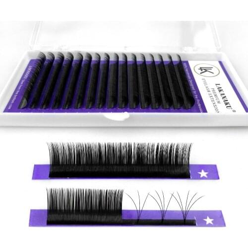 LAKANAKU 8-18mm All Size Individual Eyelash Extension Matte Mink Volume Eyelashes Supplies for Beauty Makeup