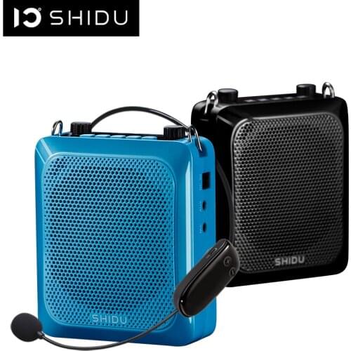 SHIDU 25W Ultra Portable Mini Audio Bluetooth Speaker Recording UHF Wireless Microphone Voice Amplifier For Teachers Tourist S28