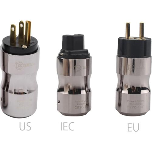 CRYO-156 krell US or EU power plug Connector IEC Plug For DIY hifi audio Power Cable