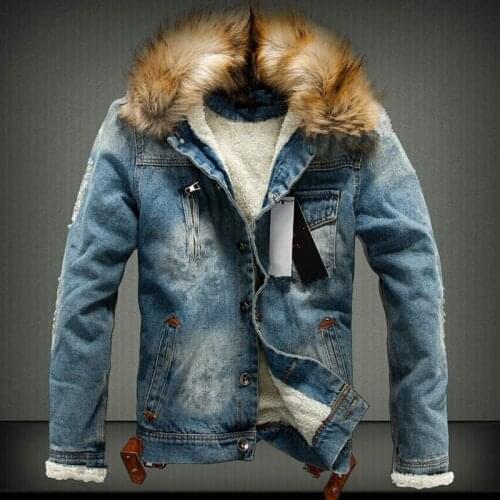 STREET GRAFFITI Men's Denim Parkas