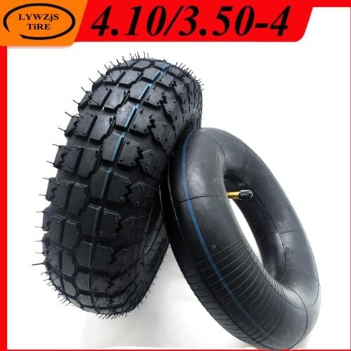 High Quality 4.10/3.50-4 Inner Outer Tyre 410/350-4 Pneumatic Wheel Tire for Electric Scooter, Trolley Accessories