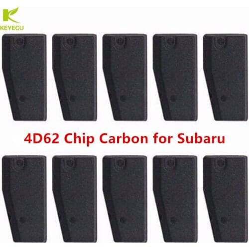 KEYECU Replacement New 4D62 Carbon Auto Transponder Chip Ceramic 4D62 Car Chip Blank Key Chip For SUBARU Forester/Impreza/Legacy