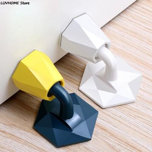 1 PC Door Stop Stopper Silicone Home Adhesive Door Wall Bumper Practical Floor Protective Pad Holder Wall Protectors Bumper
