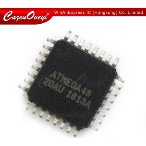 5pcs/lot ATMEGA48-20AU ATMEGA48-20 ATMEGA48 QFP-48 In Stock