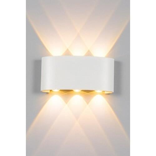 Aluminum Bedroom LED Wall Light 2W 4W 6W 8W 10W 12W IP65 Waterproof Modern Nordic Outdoor Indoor Decor Light Fixture AC90-265V