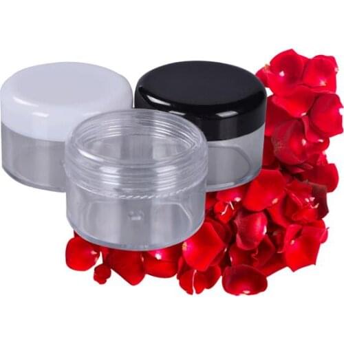 100PCS 10ML Cream Jar,Empty Plastic Cosmetic Container,Eyeshadow Cream Box,Small Sample Makeup Sub-bottling nail powder case