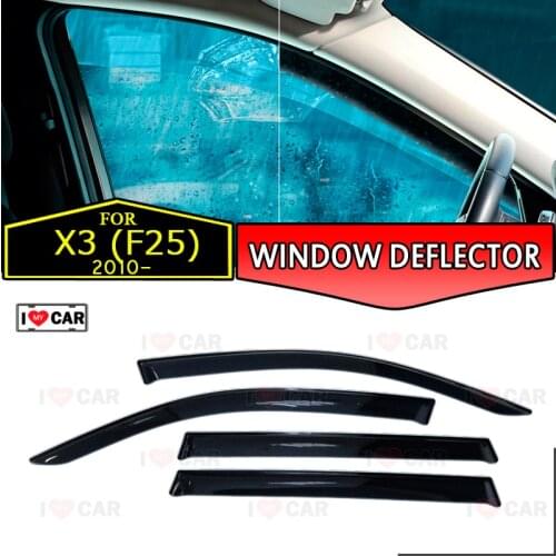 Window deflector for BMW X3 F25 2010- car window deflector wind guard vent sun rain visor cover car styling decor