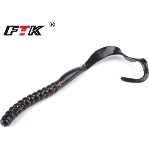 FTK Fishing Soft Lures Artificial Worm Baits Maggot Soft Fishing Lure Grub Shrimps Fishing Lures Fishing Tackle