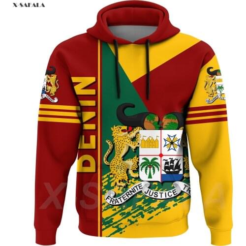 Africa Culture Chad Egypt Comoros Tusk 3D Over Printed Hoodie Man Women Zipper Pullover Sweatshirt Jersey Streetwear Tracksuits